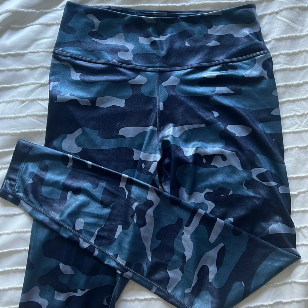Blue Camo Nike Dri-Fit Leggings